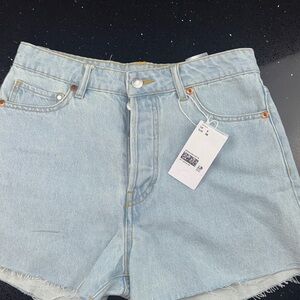Short H&M Blue Jean Shorts Classic Cut-Off Style